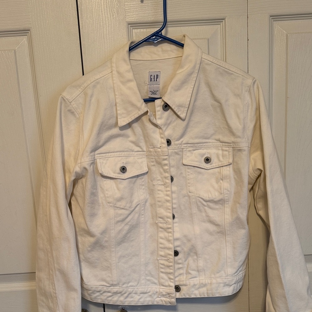 GAP Off-White Denim Jacket